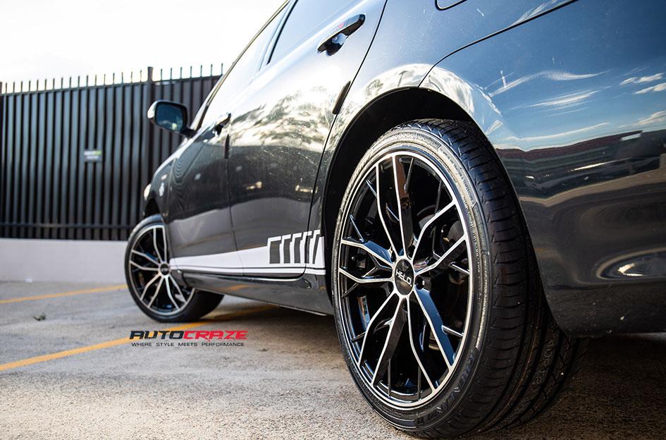 TOYOTA COROLLA HE907 GLOSS BLACK MACHINED FACE